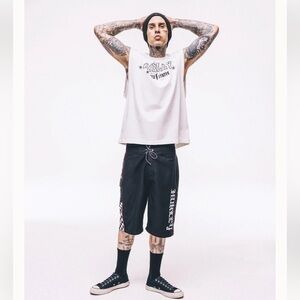 NWT Hurley x Travis Barker Gothic Cargo 22” Short Size 34